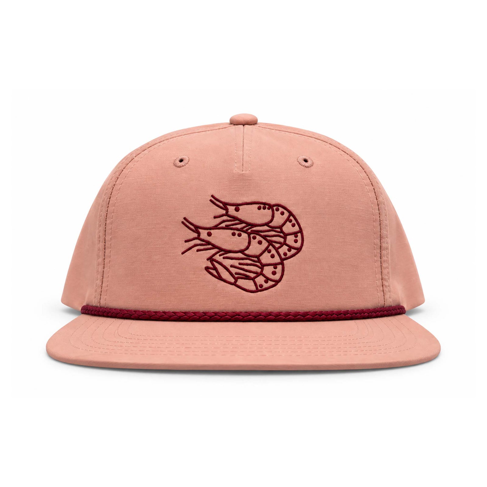CHS Shrimp Embroidered Peach Pale Hat