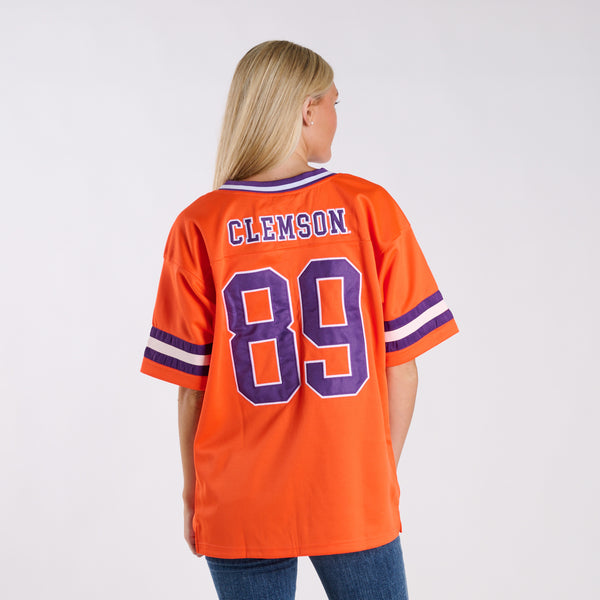 Women's Clemson Tigers Button Down Football Jersey