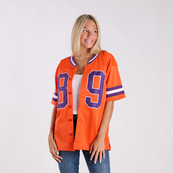 Women's Clemson Tigers Button Down Football Jersey