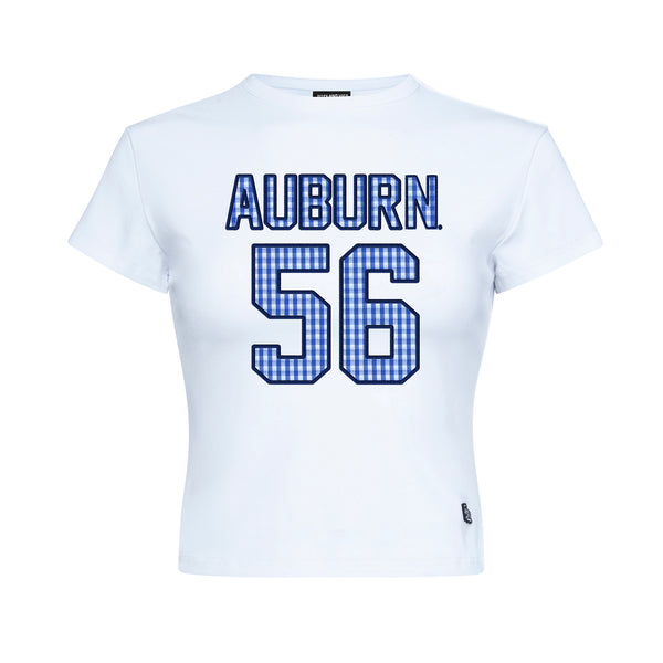 Auburn Tigers Gingham Baby Tee