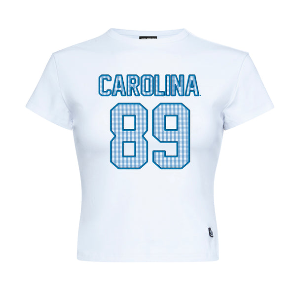 North Carolina Tar Heels Gingham Baby Tee