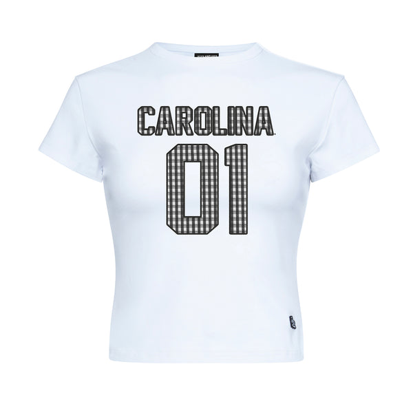 South Carolina Gamecocks Gingham Fill Baby Tee