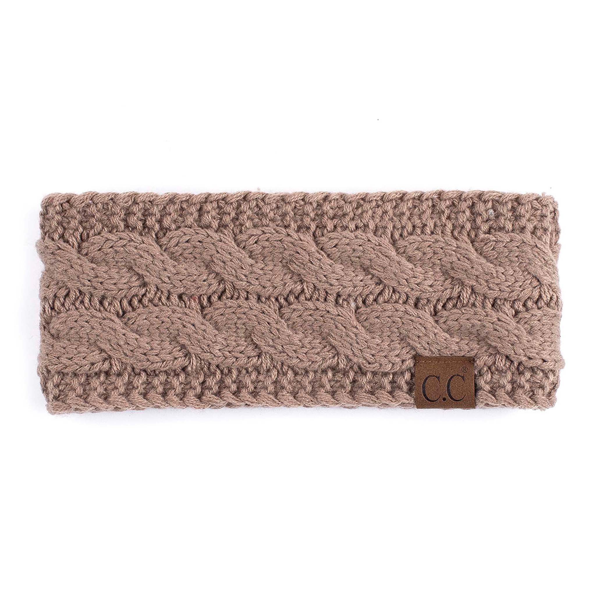 Solid Cable Knit Head Wrap