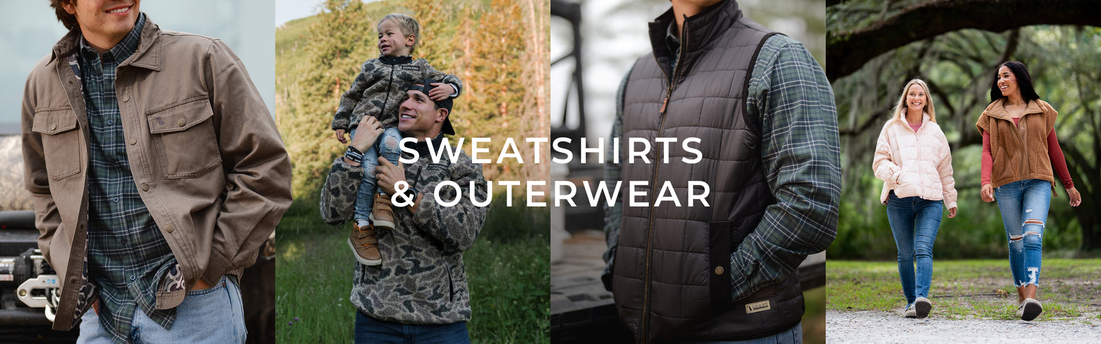 Shop sweatshirts and outerwear.
