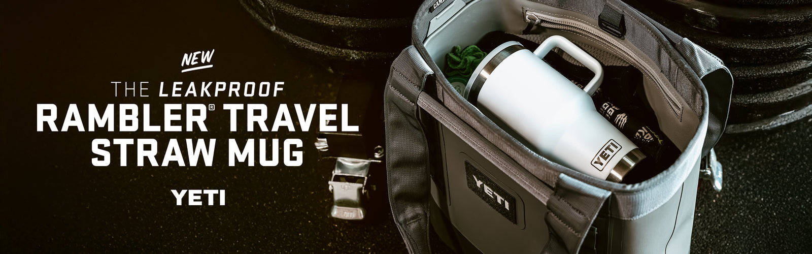 The New Leakproof Rambler Travel Straw Mug from YETI. 