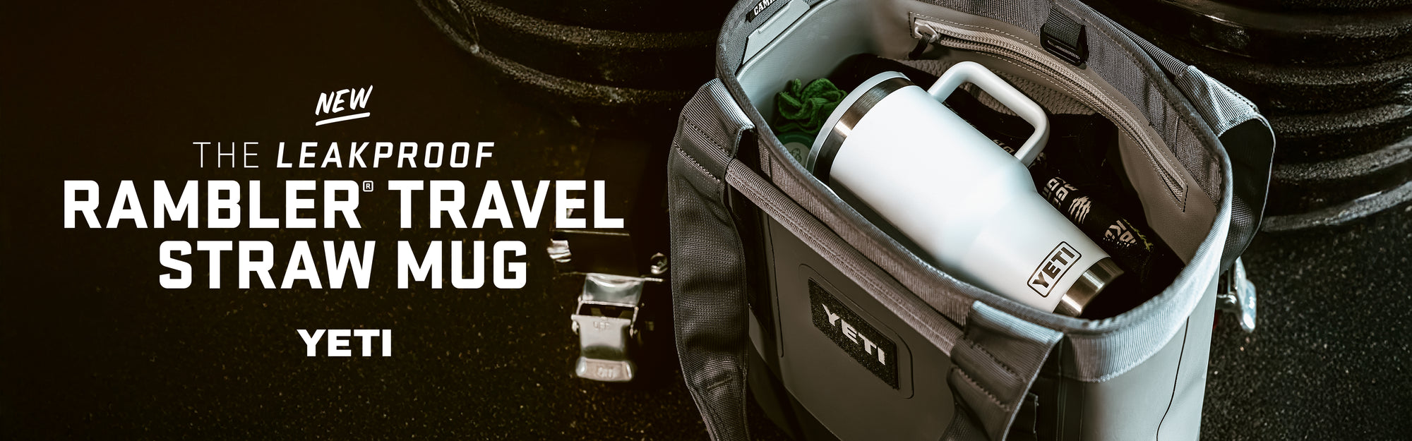 The New Leakproof Rambler Travel Straw Mug from YETI. 