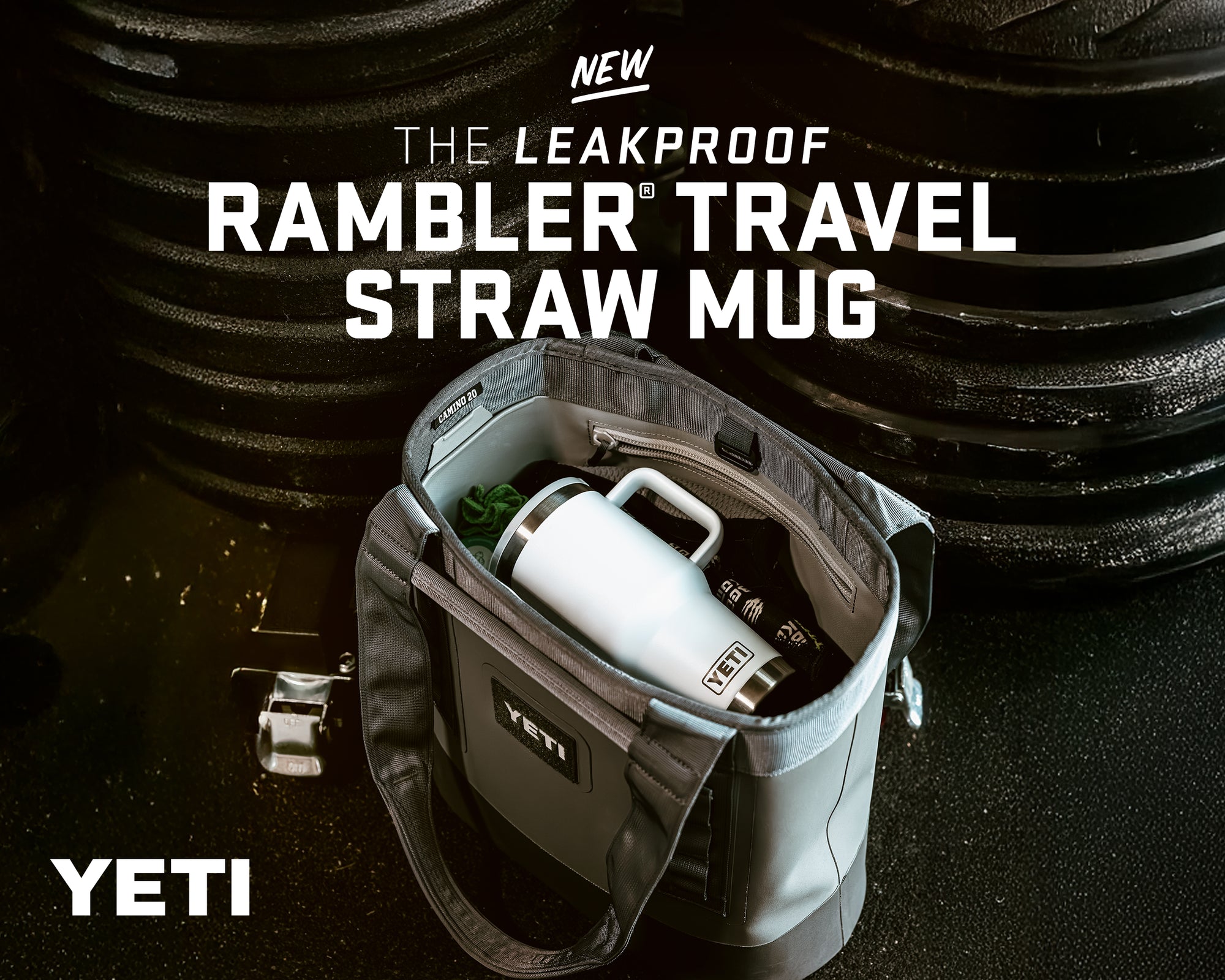The New Leakproof Rambler Travel Straw Mug from YETI. 