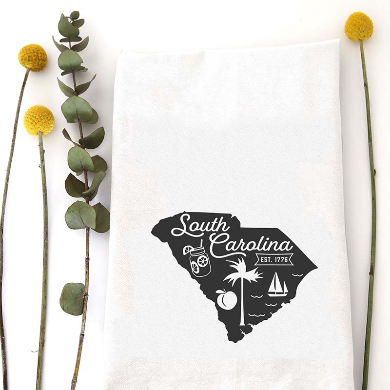 South Carolina Icon Dish Towel