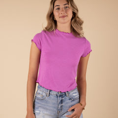 Zenana Lettuce Short Sleeve Top | Palmetto Moon