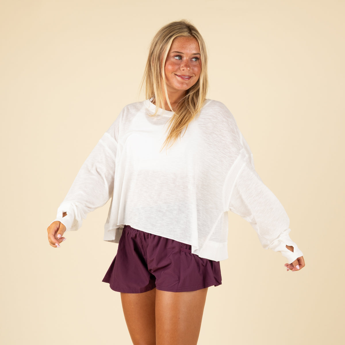 FP Movement Long Sleeve My Time Tee in White