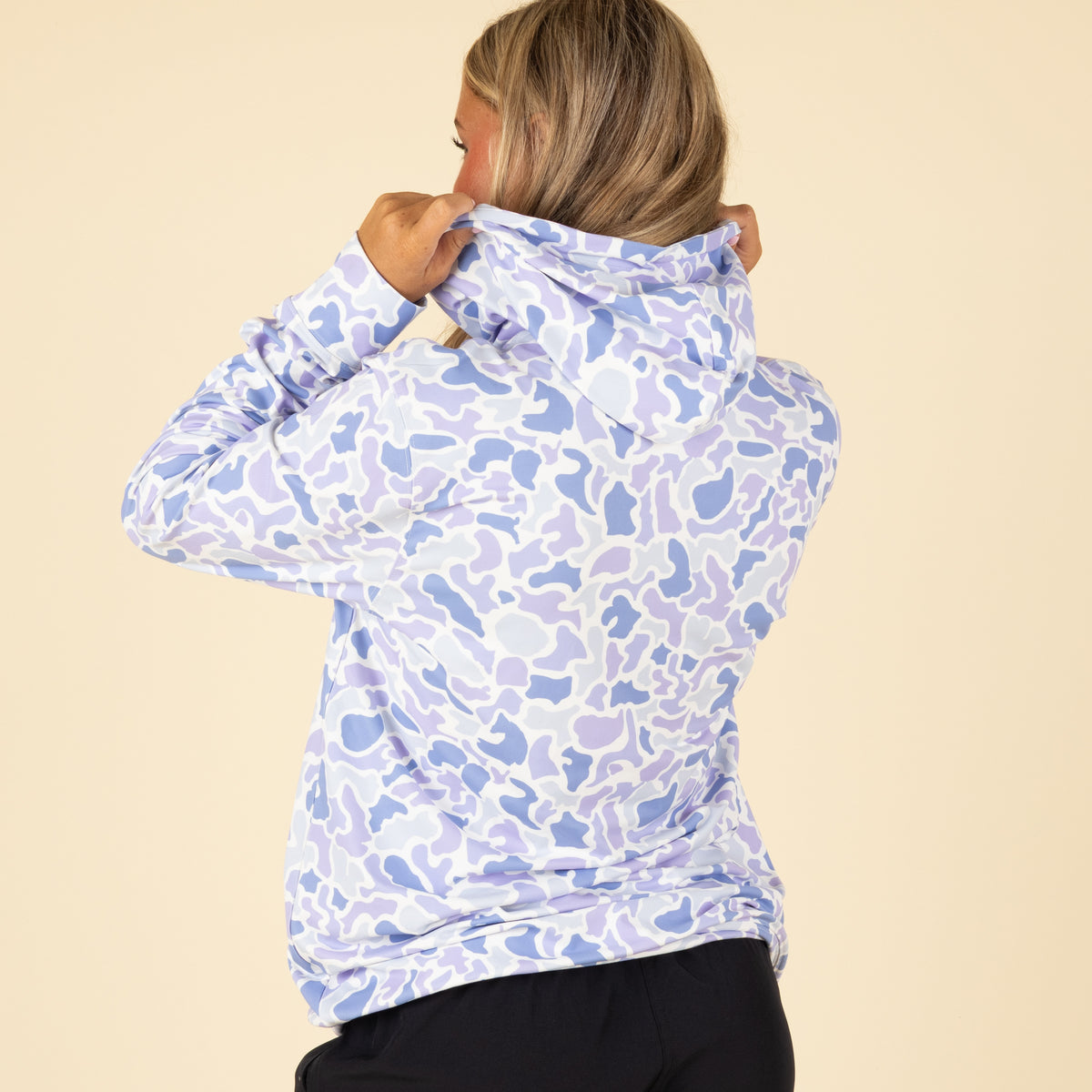 Women's Hemlock Hoodie in Hydrangea Localflage