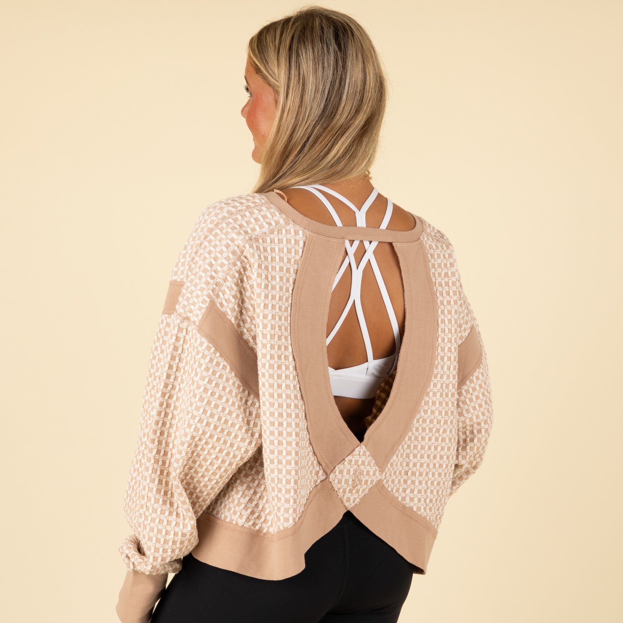 FP Movement Long Sleeve Textured My Time Tee Sandy