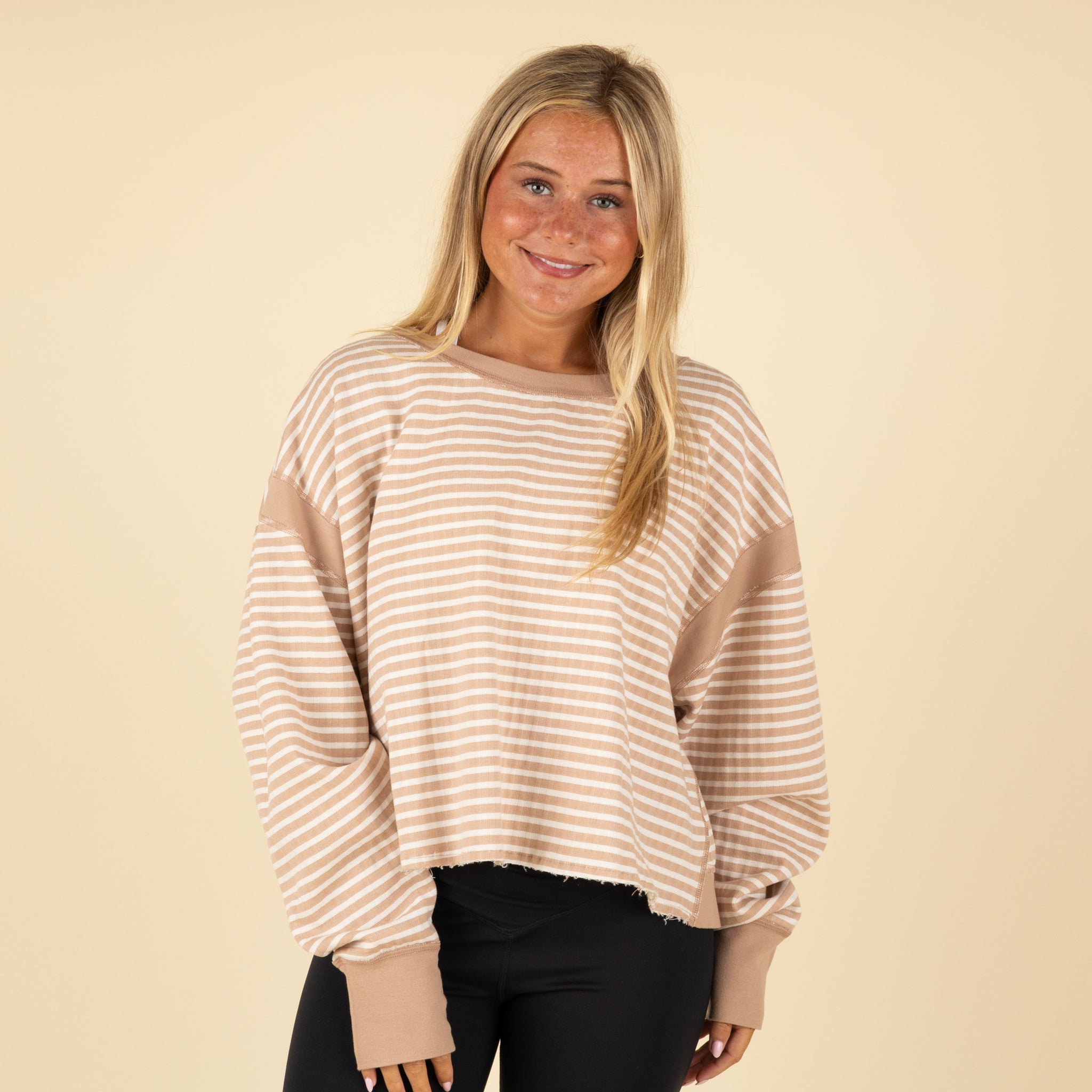 FP Movement Long Sleeve Textured My Time Tee Sandy