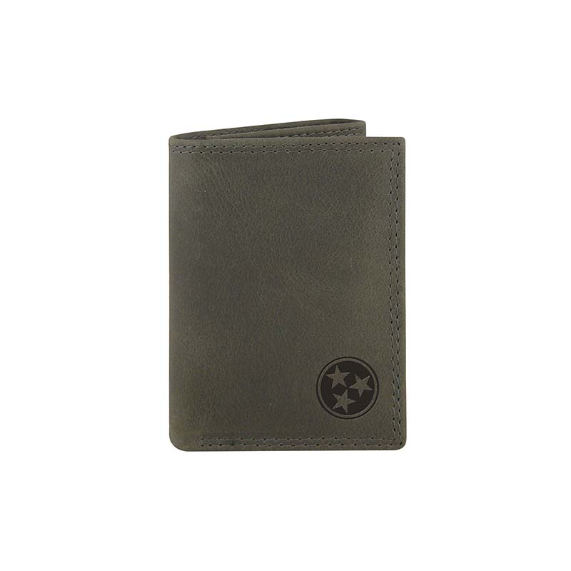 Tennessee Tri-Star Embossed Leather Trifold