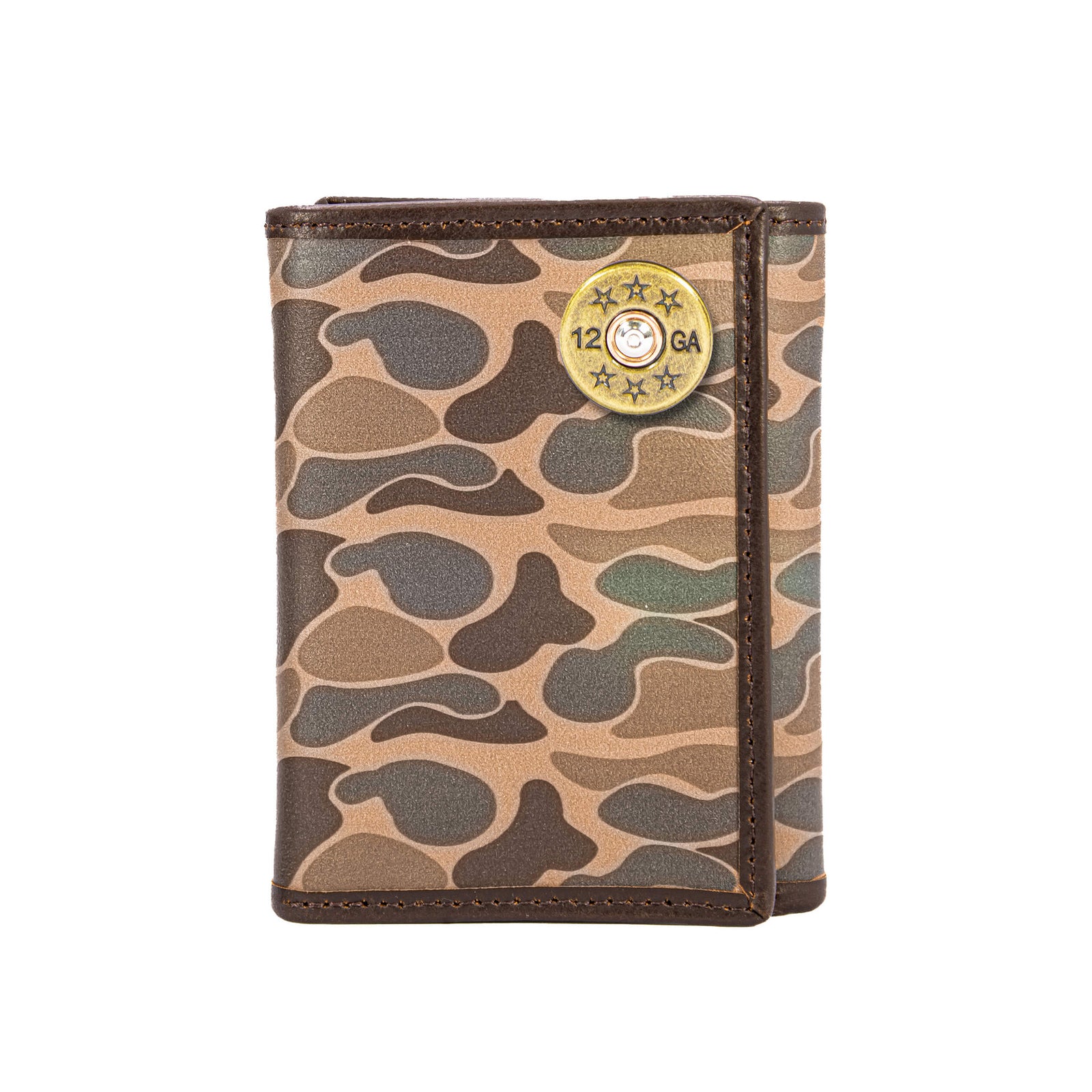 Shotgun Brown Camo Tri Fold Wallet
