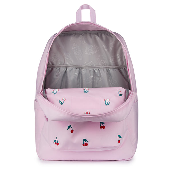 SuperBreak® Plus Backpack in Pink Ice Cherry Embroidery