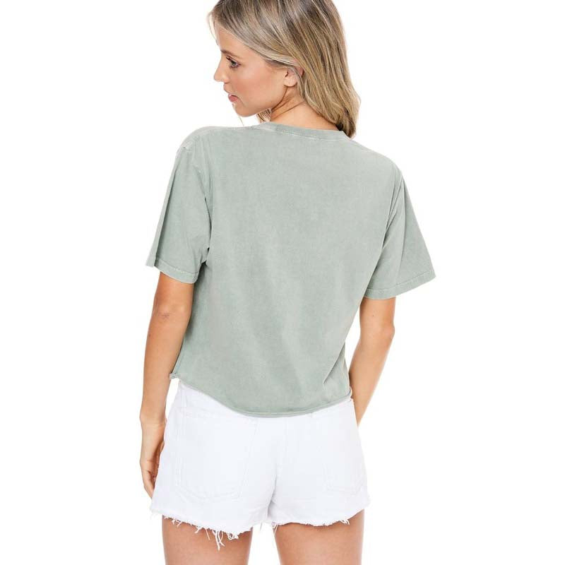 Starry Mama Cropped Short Sleeve T-Shirt