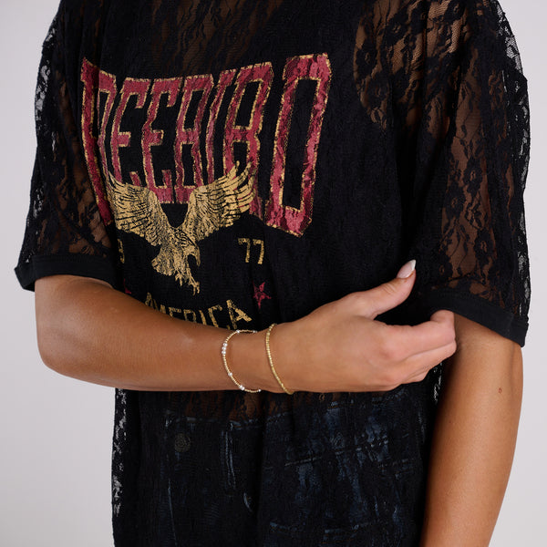 Lace Freebird Short Sleeve T-Shirt