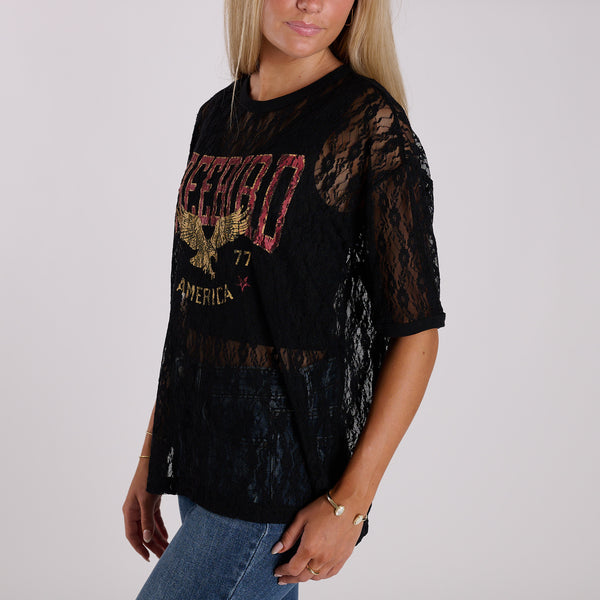 Lace Freebird Short Sleeve T-Shirt