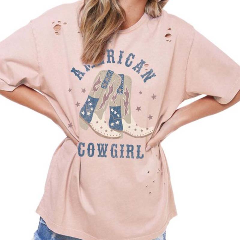 American Cowgirl Short Sleeve T-Shirt