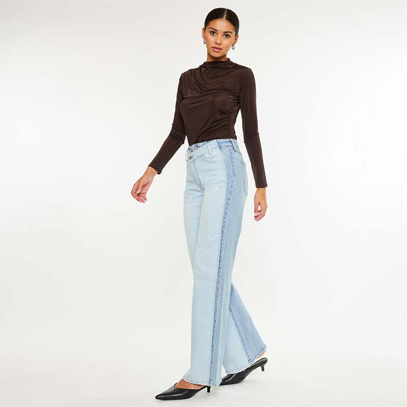 The Clara Asymmetrical Straight Jeans
