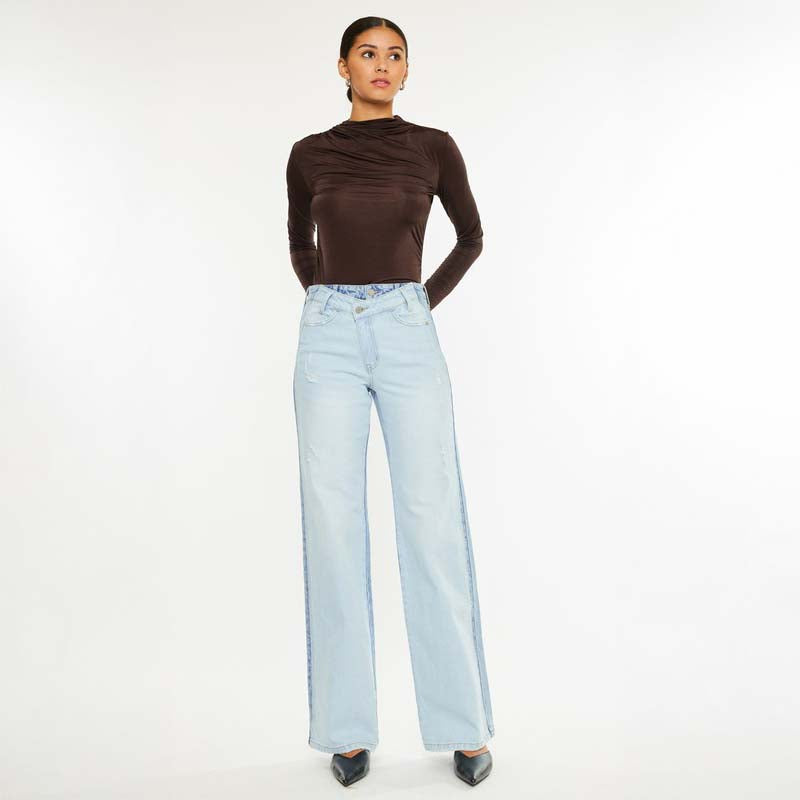 The Clara Asymmetrical Straight Jeans