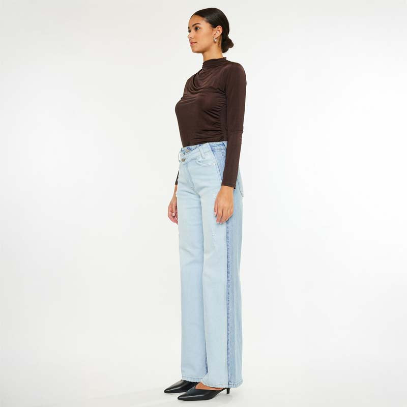 The Clara Asymmetrical Straight Jeans
