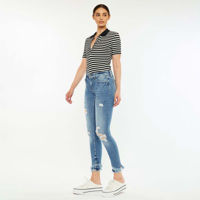 KanCan Nala Mid Rise Skinny Jeans | Palmetto Moon