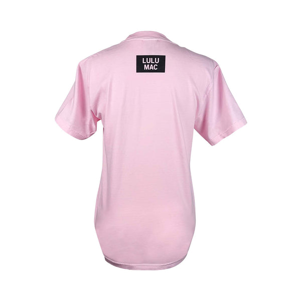 Youth Lulu Mac Short Sleeve T-Shirt in Blossom Pink and Camo by Girlie Girl Originals