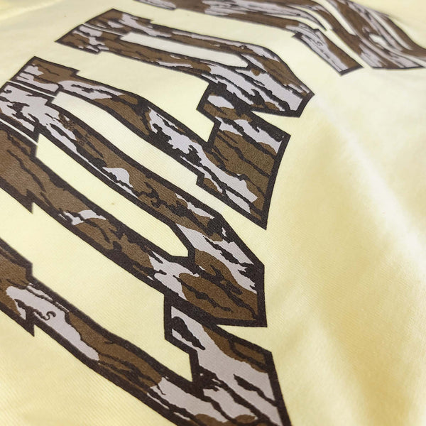 Youth Lulu Mac Short Sleeve T-Shirt in Butter and Camo