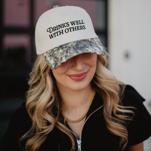 Drinks Well With Others Camo Bill Hat