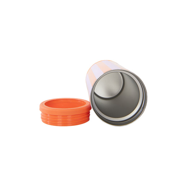 Purple and Orange Striped Slim Can Cooler