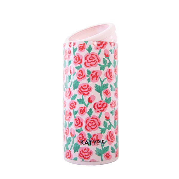 Whimsical Roses Slim Can Cooler