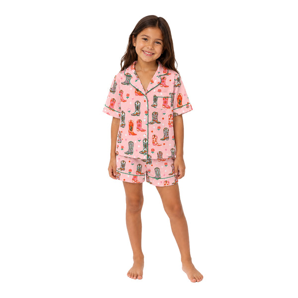 Youth Cowgirl Boots Pajama Set