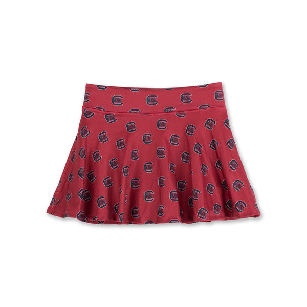 Youth South Carolina Gamecocks Printed Flowy Skort
