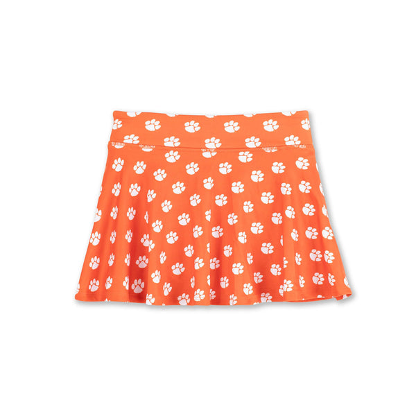 Youth Clemson Tigers Printed Flowy Skort