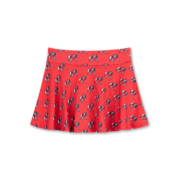 Youth Georgia Bulldogs Printed Flowy Skort