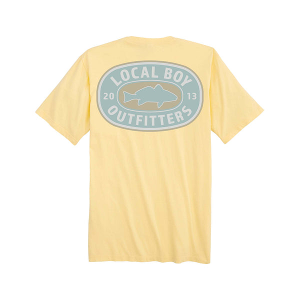 Local Boy outfitters Youth Sandy Red Short Sleeve T-Shirt in banana yellow