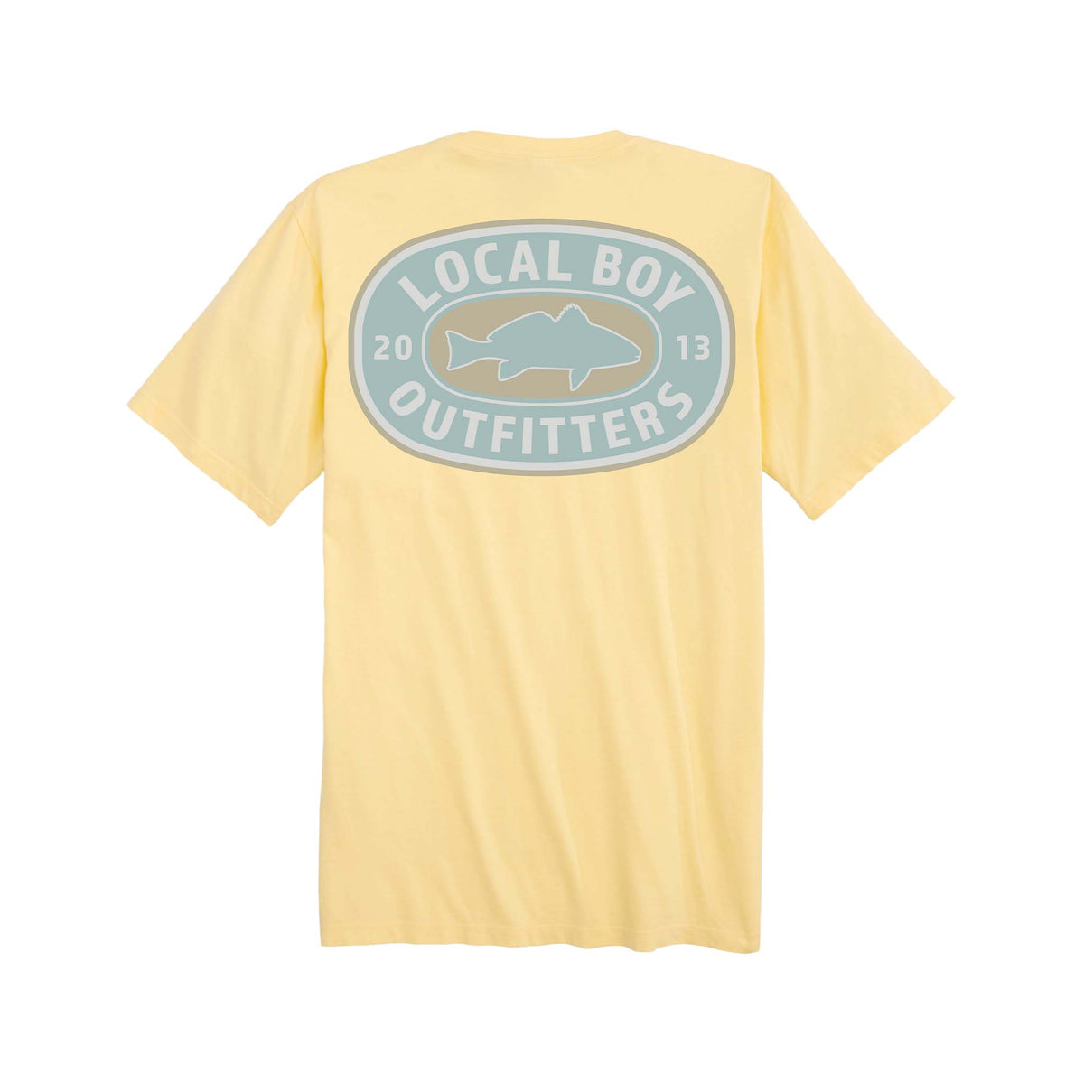 Local Boy outfitters Youth Sandy Red Short Sleeve T-Shirt in banana yellow