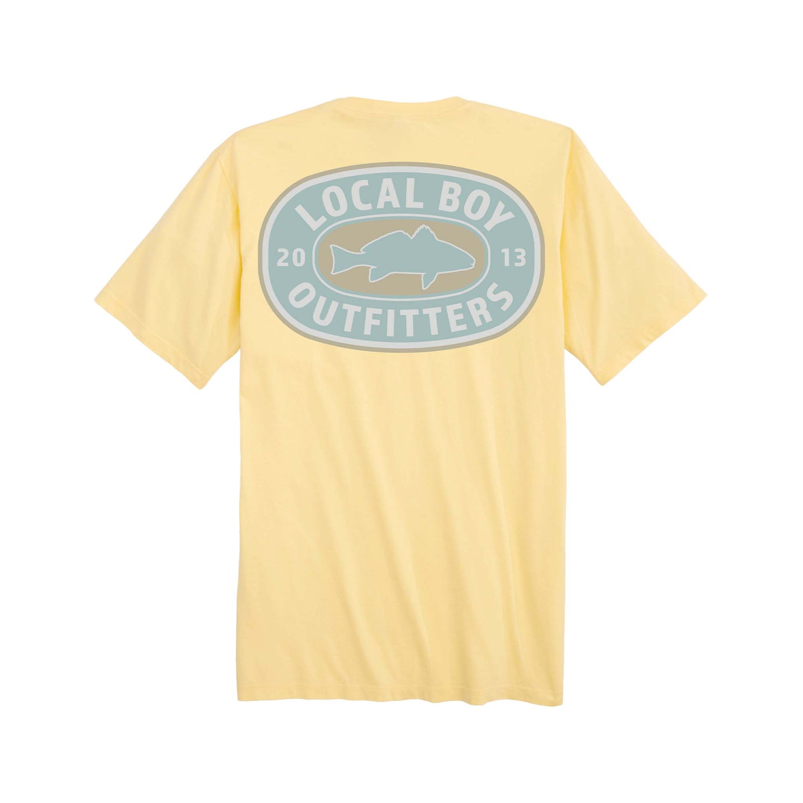 Local Boy outfitters Youth Sandy Red Short Sleeve T-Shirt in banana yellow