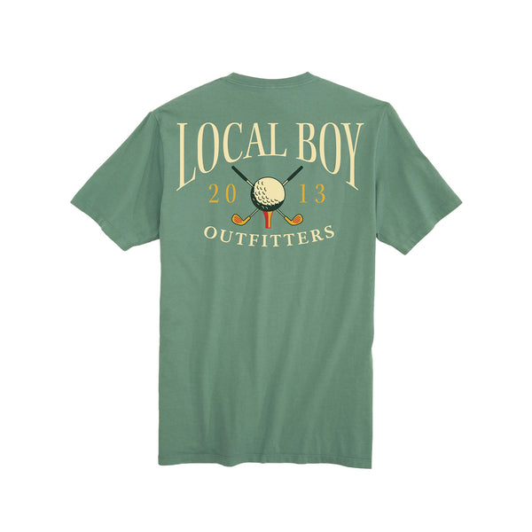 local boy outfitters Youth Golf Short Sleeve T-Shirt in green