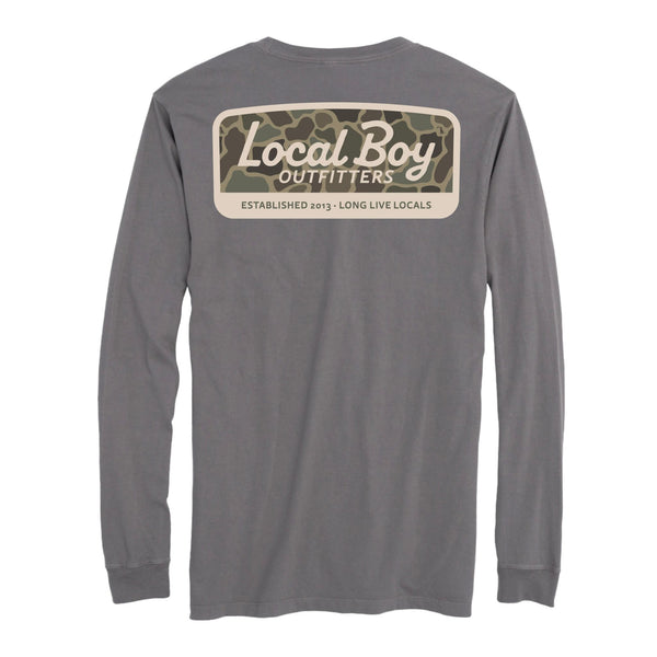 Youth Brush Camo Logo Long Sleeve T-Shirt