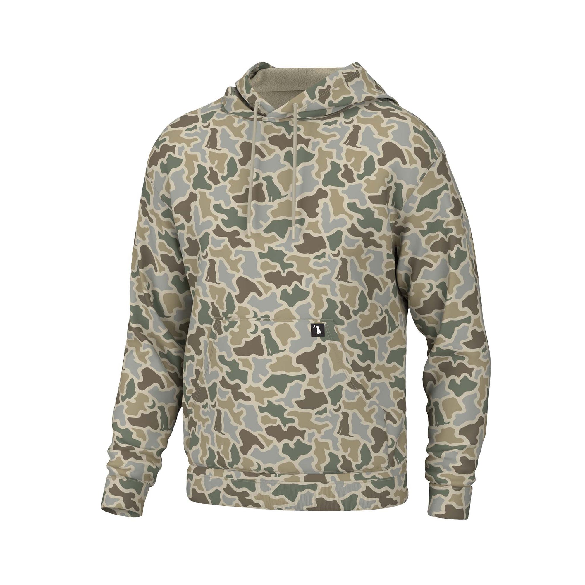 Youth Hilltop Hoodie in Sand Dog Camo