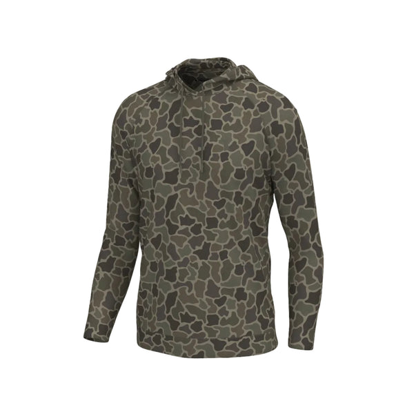 Youth Hemlock Performance Hoodie in Brush Camo