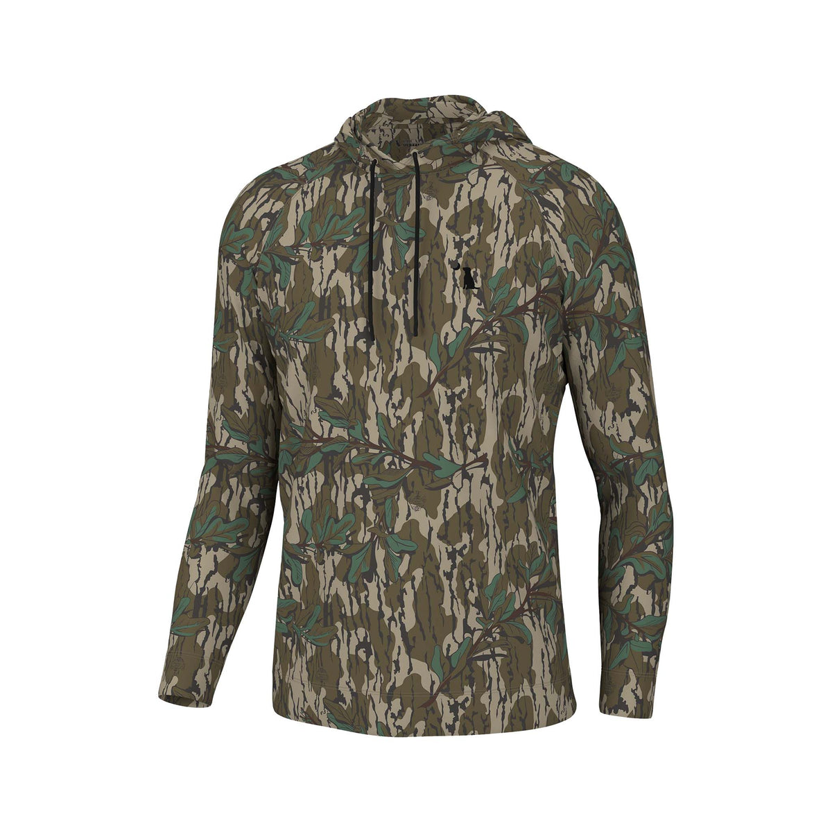 Camouflage hoodie on a white background