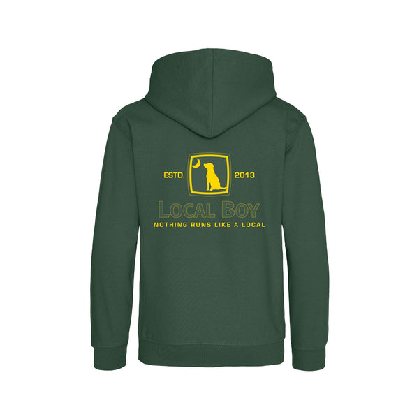 Local Boy Outfitters Youth Tractor Hoodie in Dark Green