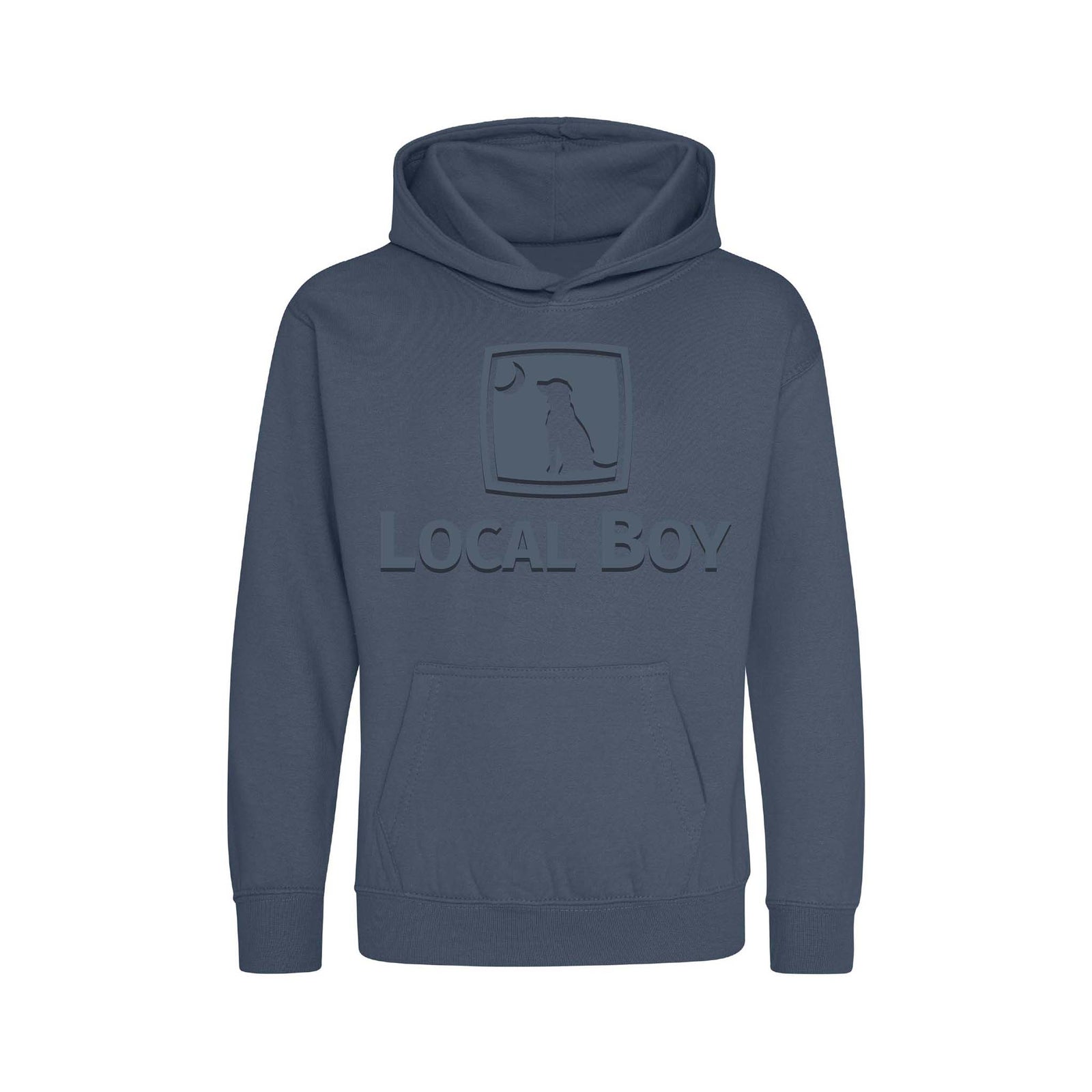 Local Boy Outfitters Youth Embossed Hoodie in Navy