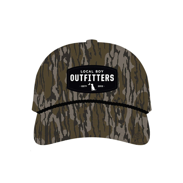 Youth Woven Patch Bottomland Camo Rope Hat