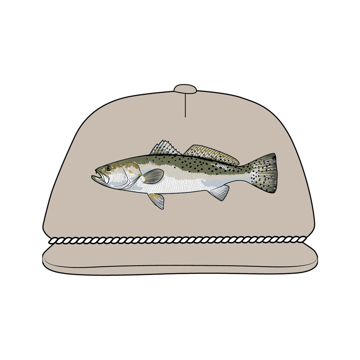 Local Boy Outfitters Youth Trout Rope Hat in light khaki