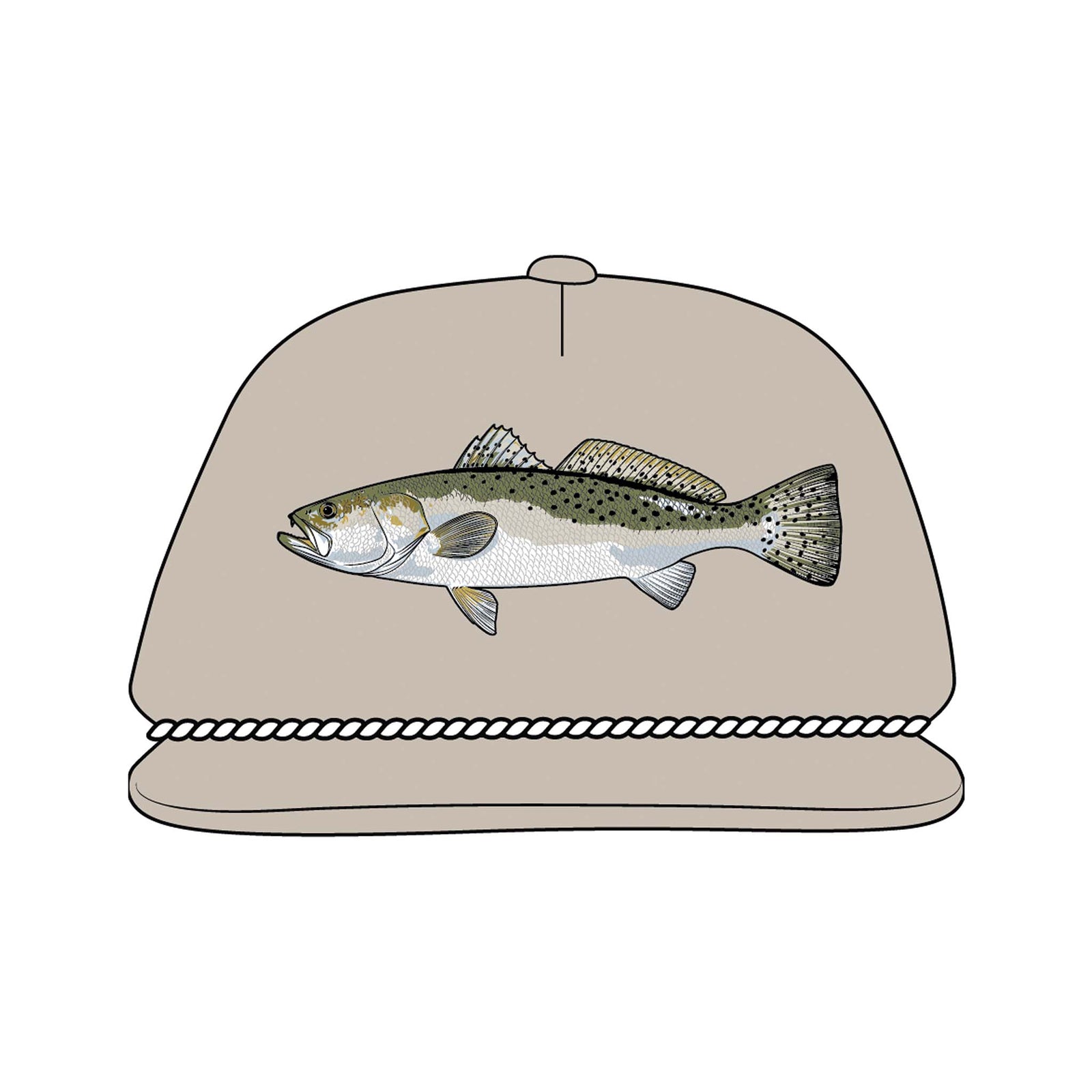 Local Boy Outfitters Youth Trout Rope Hat in light khaki